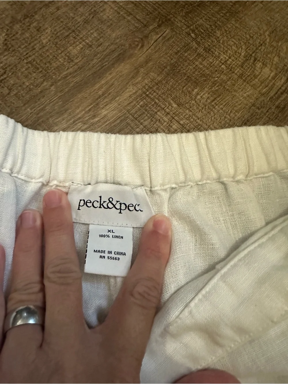 Peck & Peck lightweight white